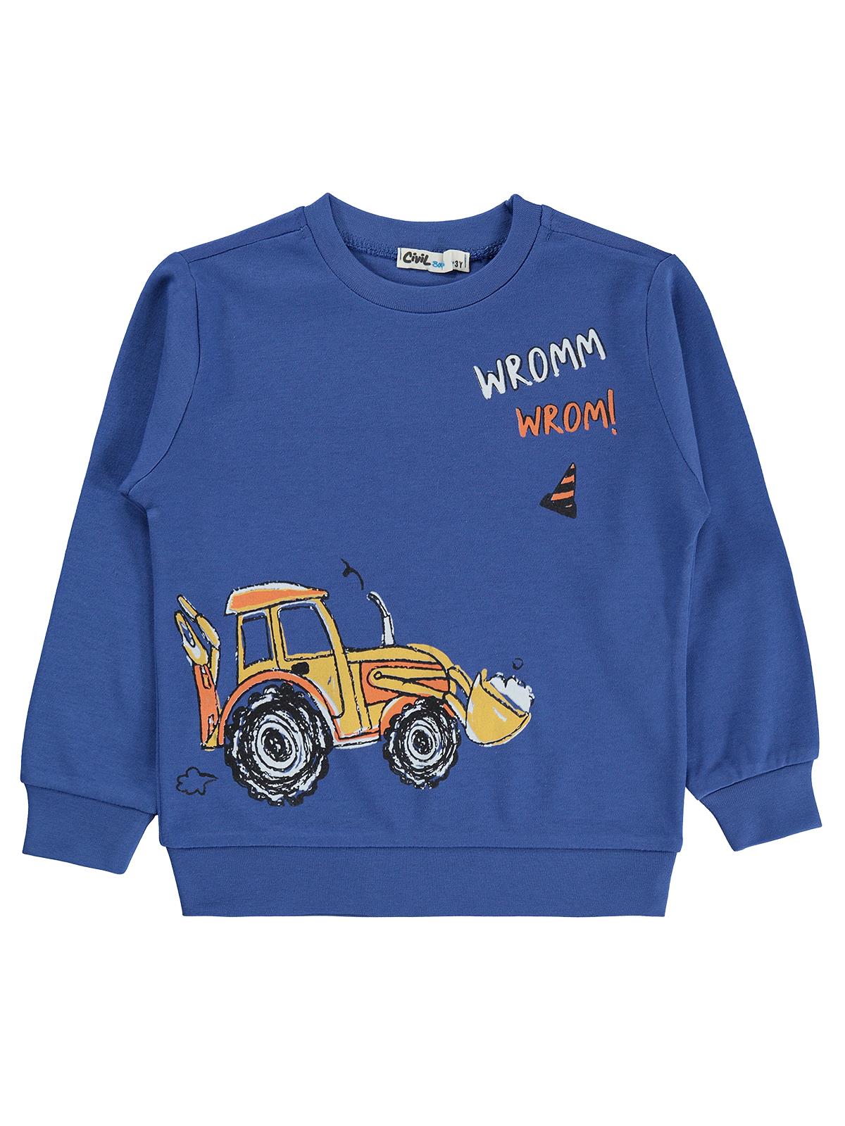Civil Boys 3'Lü Baskılı Basic 2-5 Yaş Sweatshirt