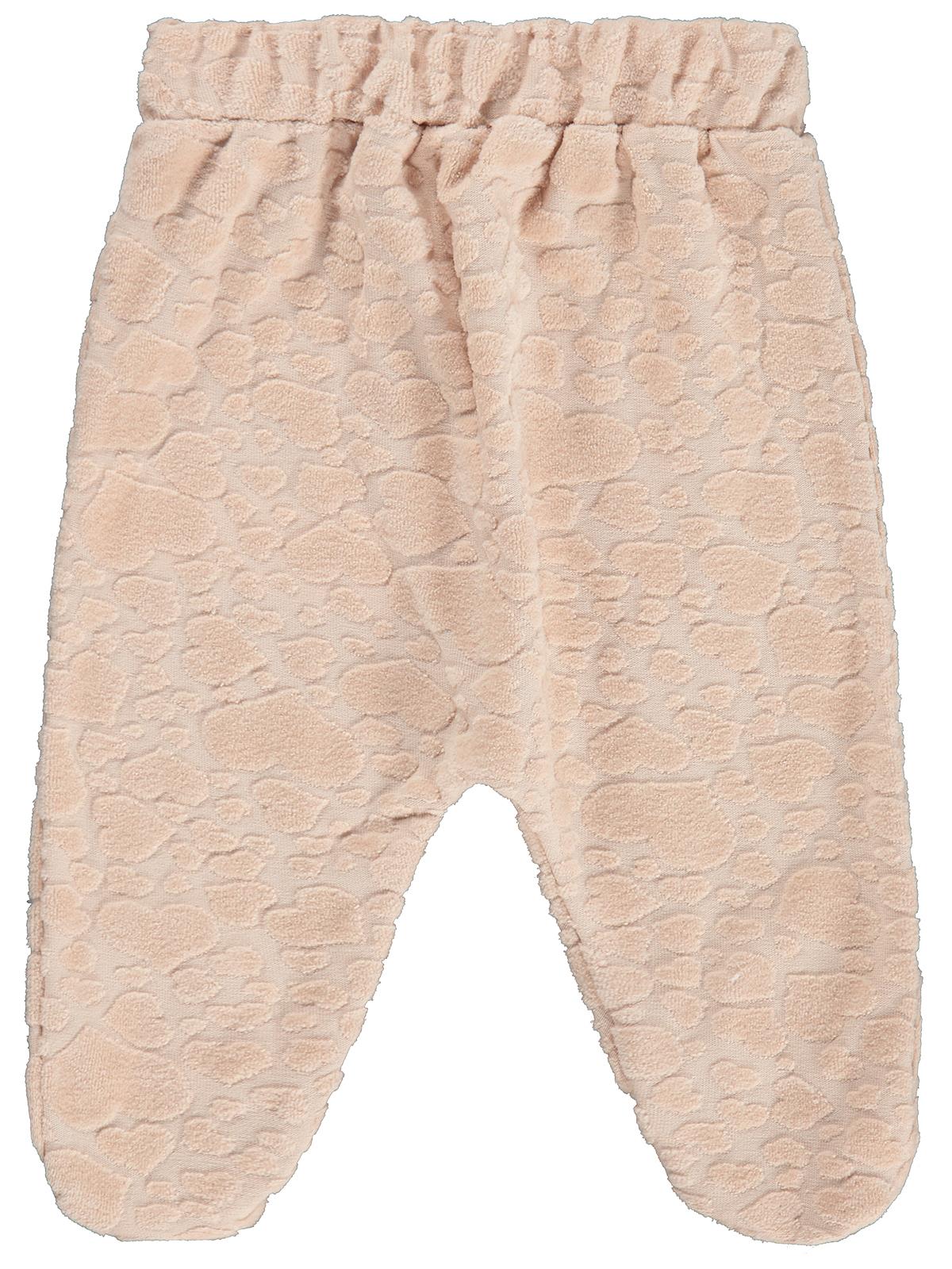 Civil Baby Tavşan Nakışlı 1-9 Ay Tek Alt Bebe - Pudra