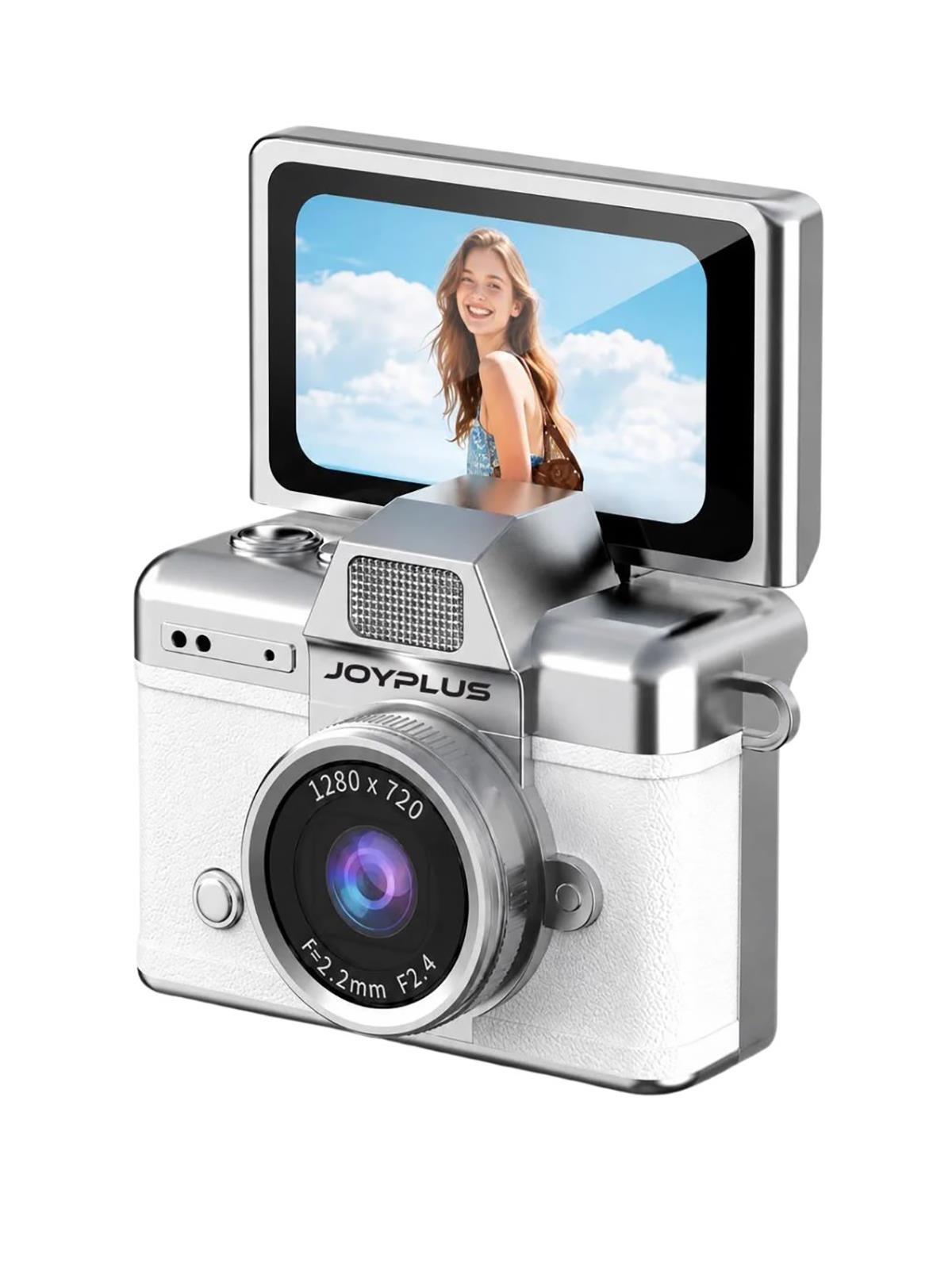 Joyplus Mini Flip Ekranlı Dijital Kamera - Beyaz