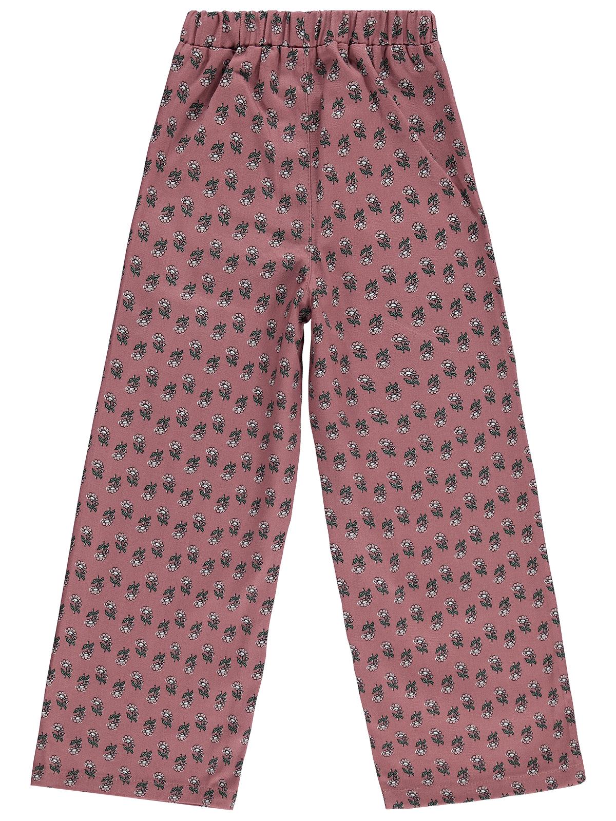 Civil Girls Çiçek Desenli 6-9 Yaş Pantolon - Lila