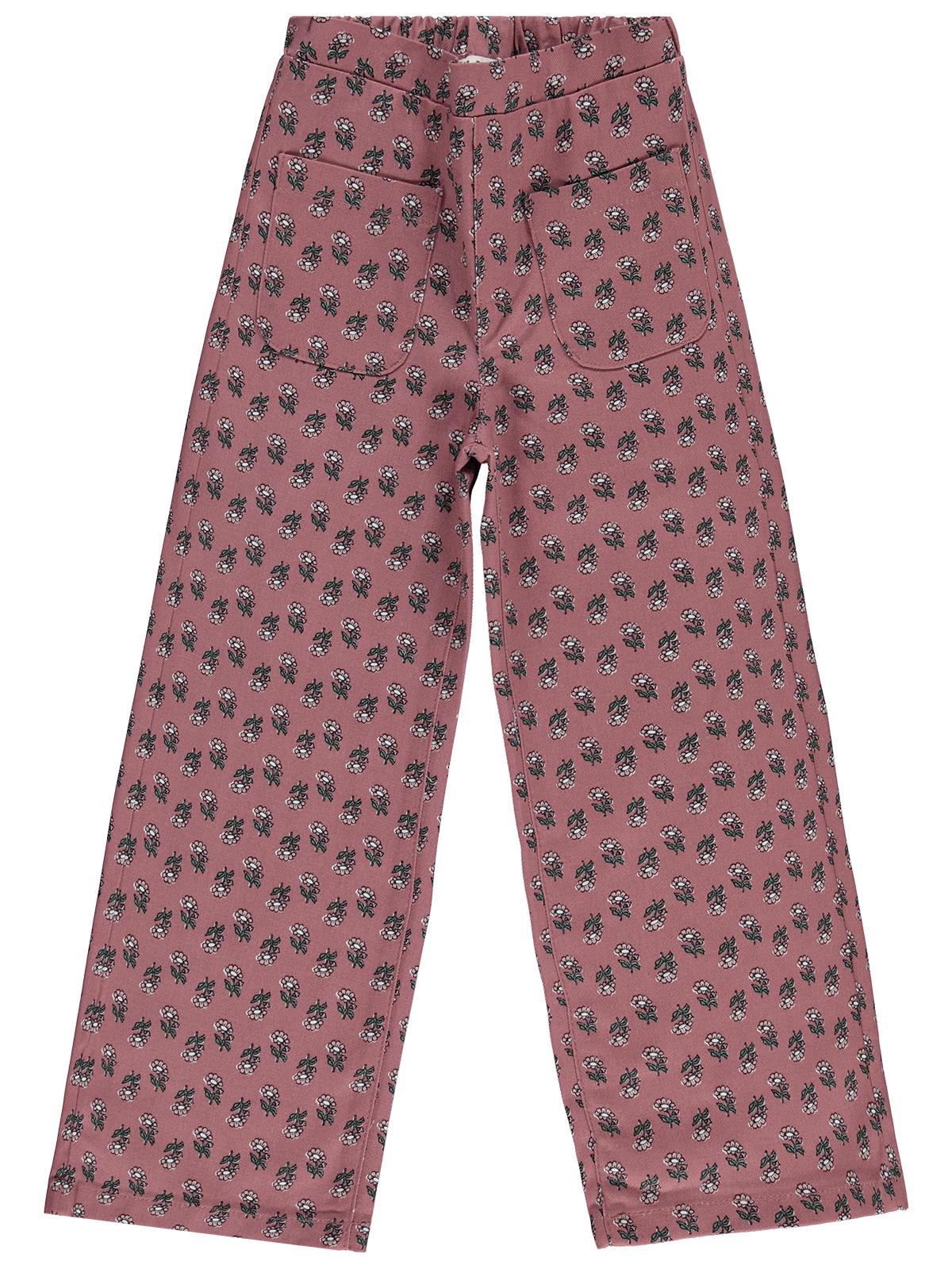 Civil Girls Çiçek Desenli 6-9 Yaş Pantolon - Lila