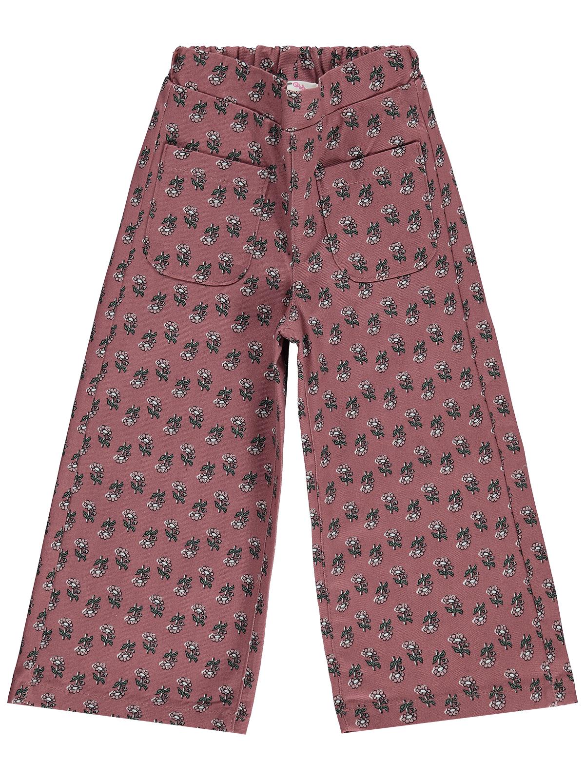 Civil Girls Çiçek Desenli 2-5 Yaş Pantolon - Lila