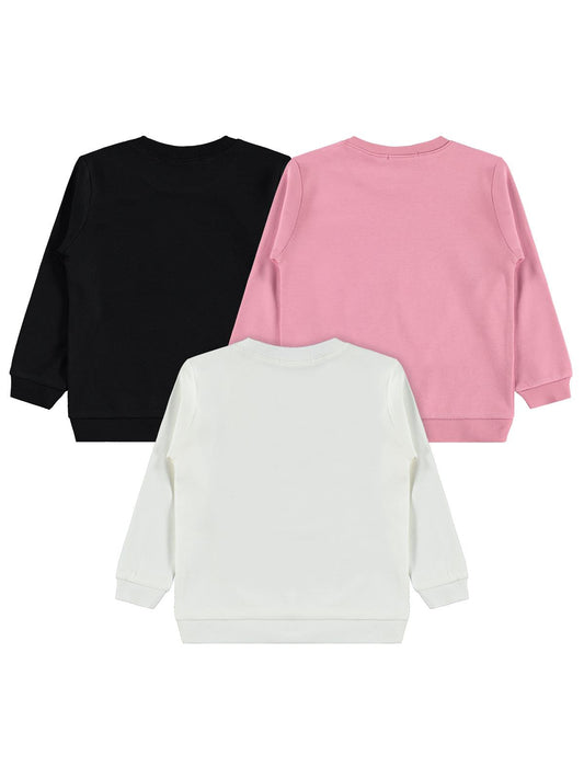Civil Girls 3'lü 2-5 Yaş Sweatshirt Km