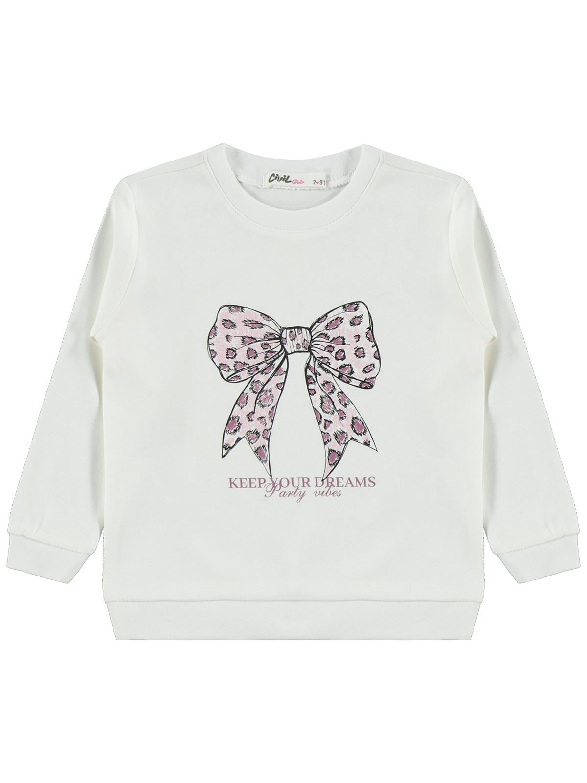 Civil Girls 3'lü 2-5 Yaş Sweatshirt Km