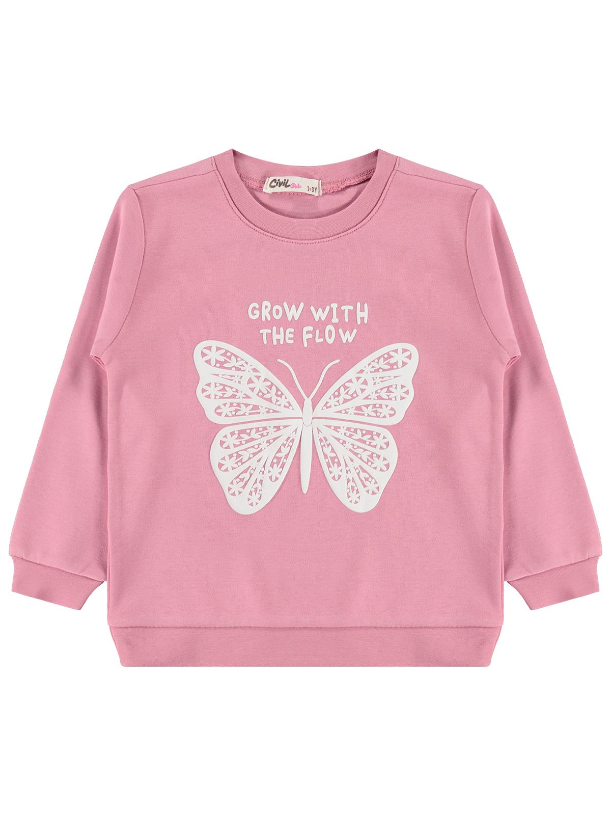 Civil Girls 3'lü 2-5 Yaş Sweatshirt Km