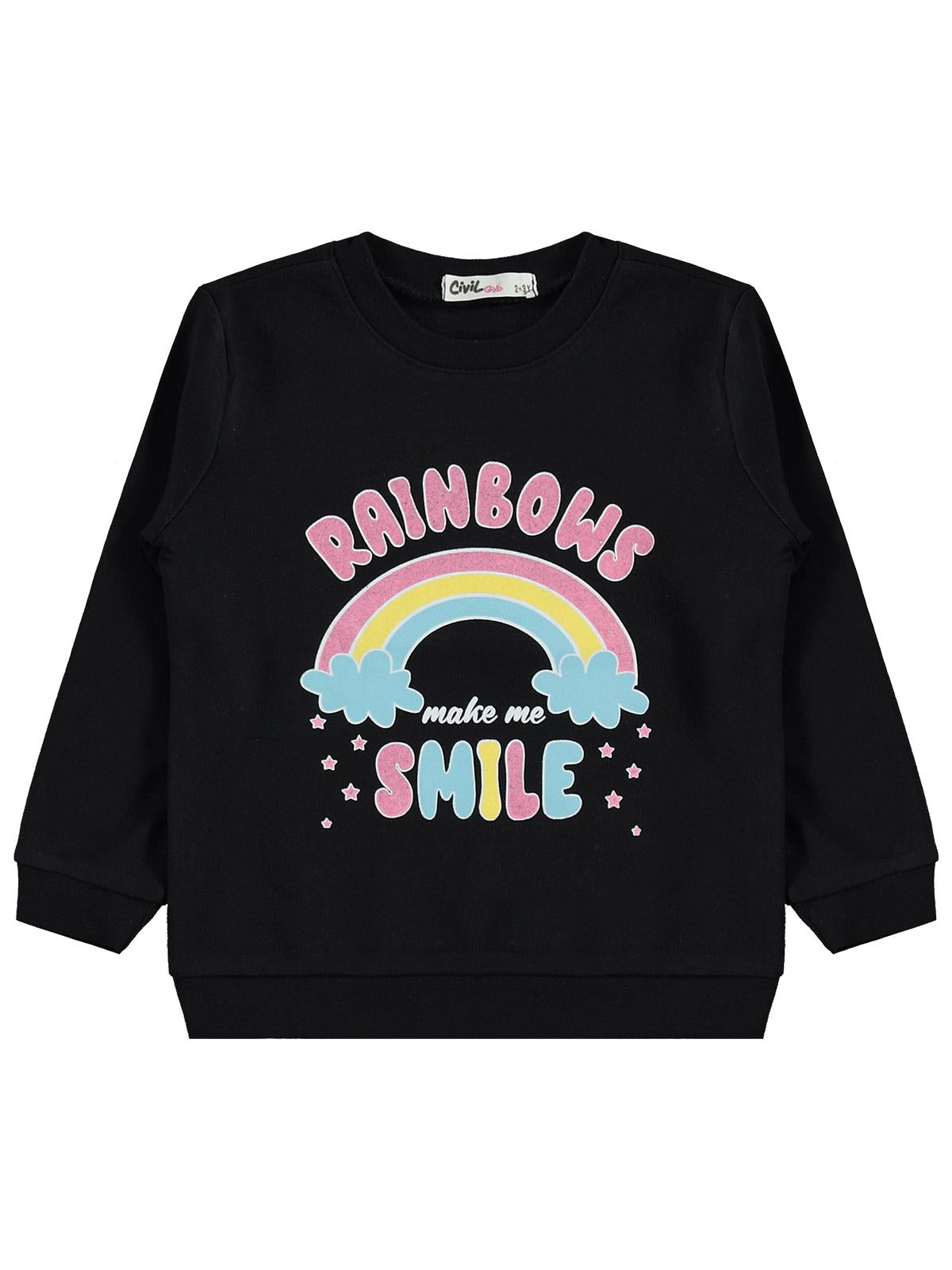 Civil Girls 3'lü 2-5 Yaş Sweatshirt Km