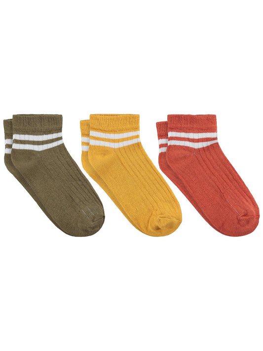 Civil Boys Soft Basic 3'lü 2-12 Yaş Erkek Çocuk Patik Çorap