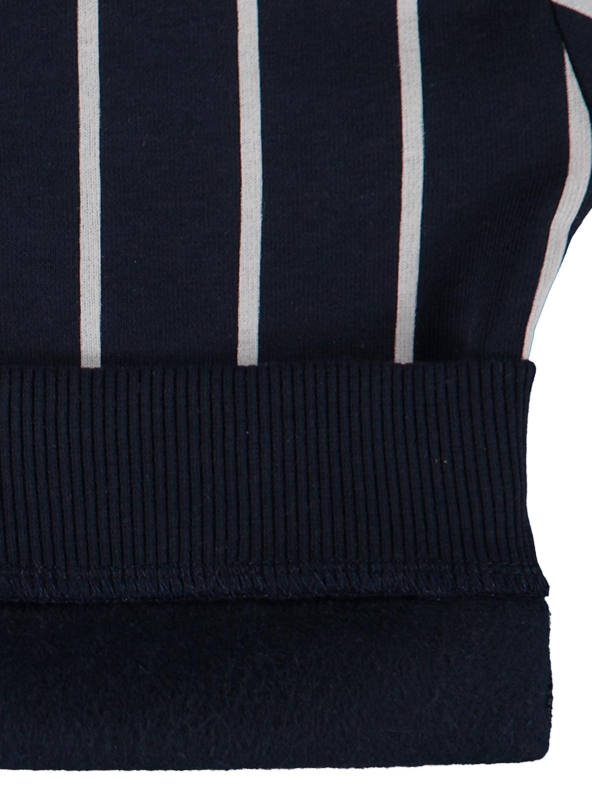 Civil Boys Best Team Baskılı Çizgili 2-5 Yaş Sweatshirt - Lacivert