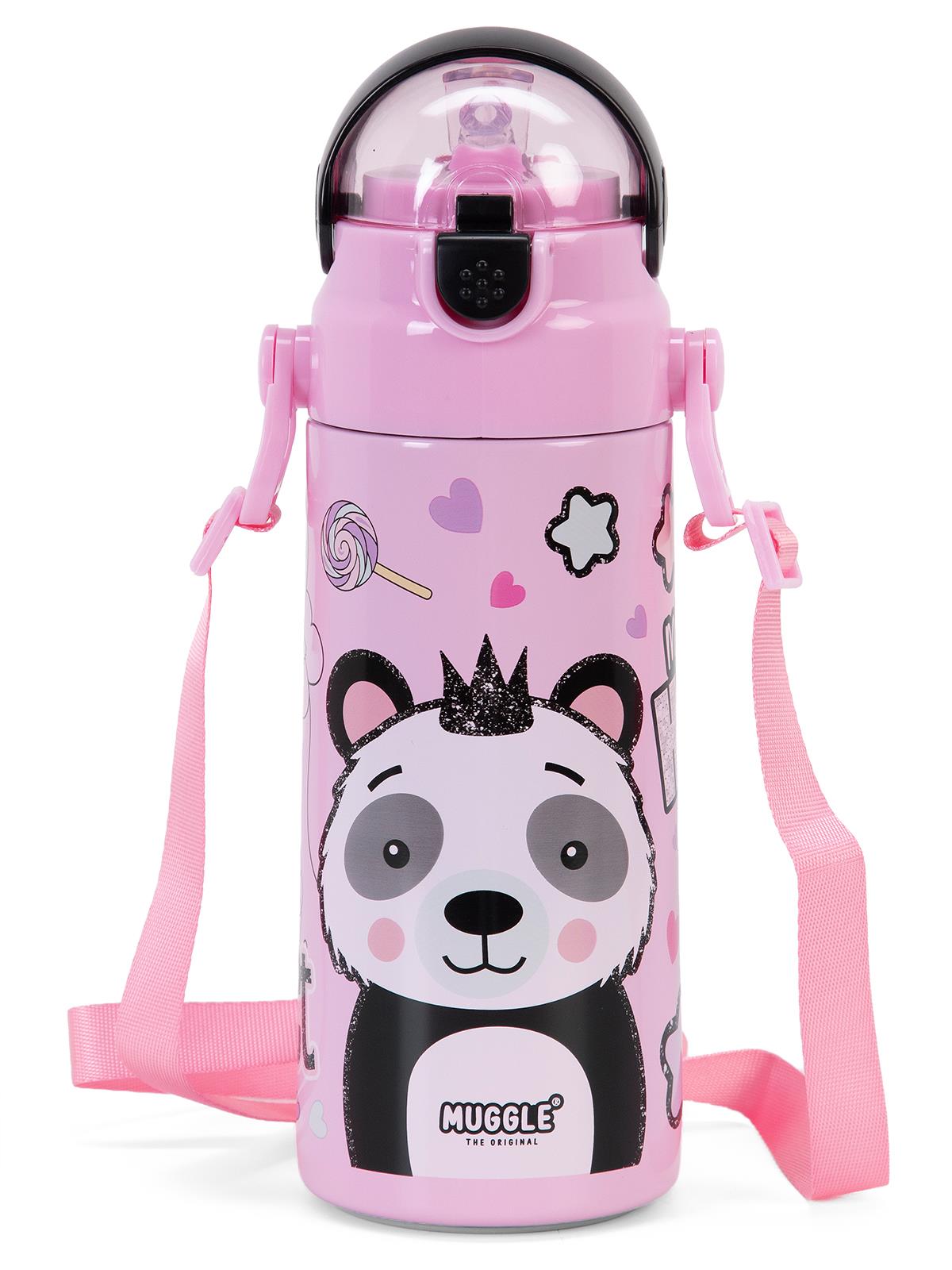 Muggle Çelik Matara 550 ml  - Pembe