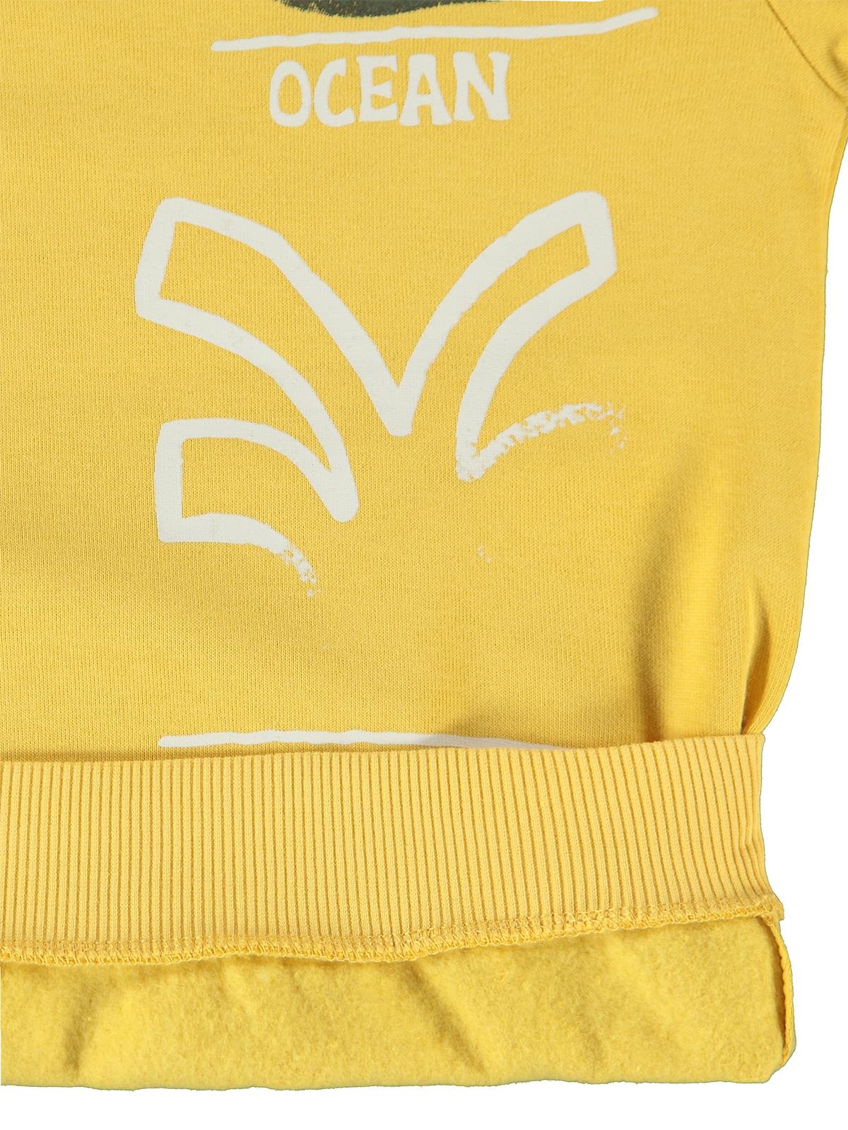 Silversun OCEAN Baskılı 8-13 Yaş Sweatshirt - Sarı