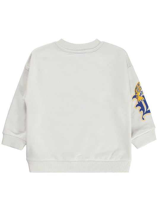 Silversun Athletic 68 Baskılı 2-7 Yaş Sweatshirt - Ekru