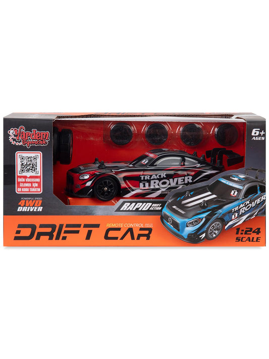 Vardem Uzaktan Kumandalı Full Fonksiyon 1:24 Şarjlı 4x4 Drift Araba - Kırmızı