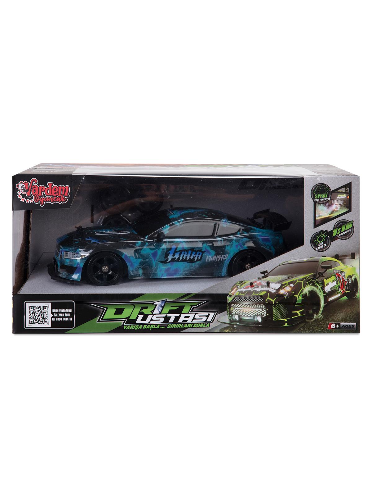 Vardem Uzaktan Kumandalı Full Fonksiyon 2.4G Şarjlı 1:16 4x4 Drift Araba (Işıklı ve Buharlı) - Mavi