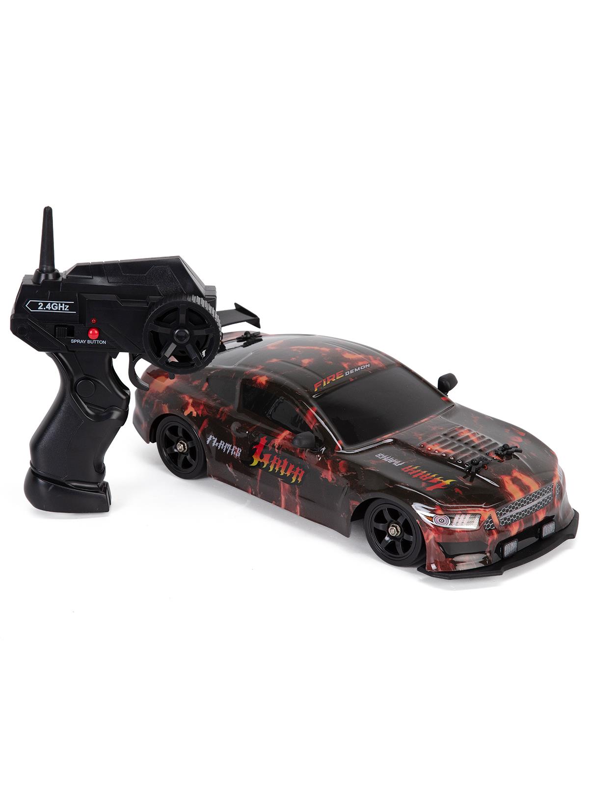 Vardem Uzaktan Kumandalı Full Fonksiyon 2.4G Şarjlı 1:16 4x4 Drift Araba (Işıklı ve Buharlı) - Turuncu