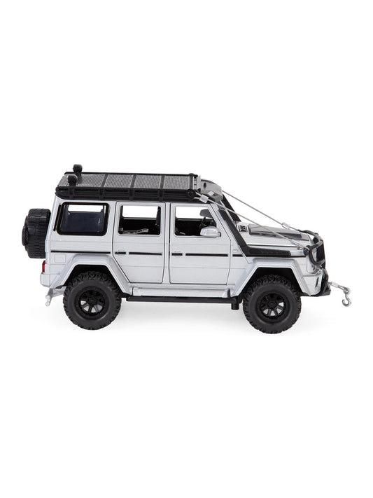 Vardem Kutulu 1:24 Çek Bırak Işıklı ve Sesli Off Road Metal Jeep - Gri