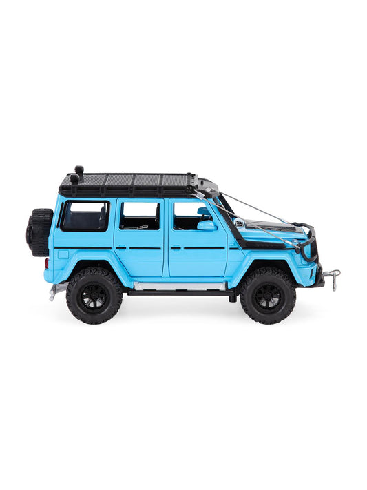 Vardem Kutulu 1:24 Çek Bırak Işıklı ve Sesli Off Road Metal Jeep - Mavi