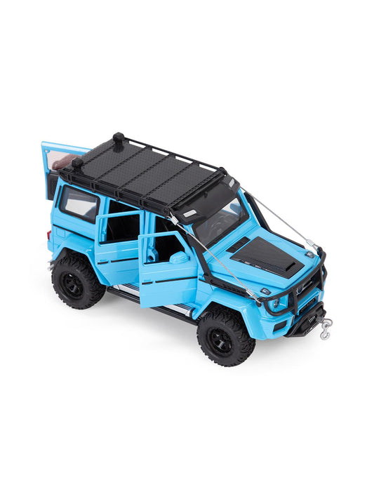 Vardem Kutulu 1:24 Çek Bırak Işıklı ve Sesli Off Road Metal Jeep - Mavi