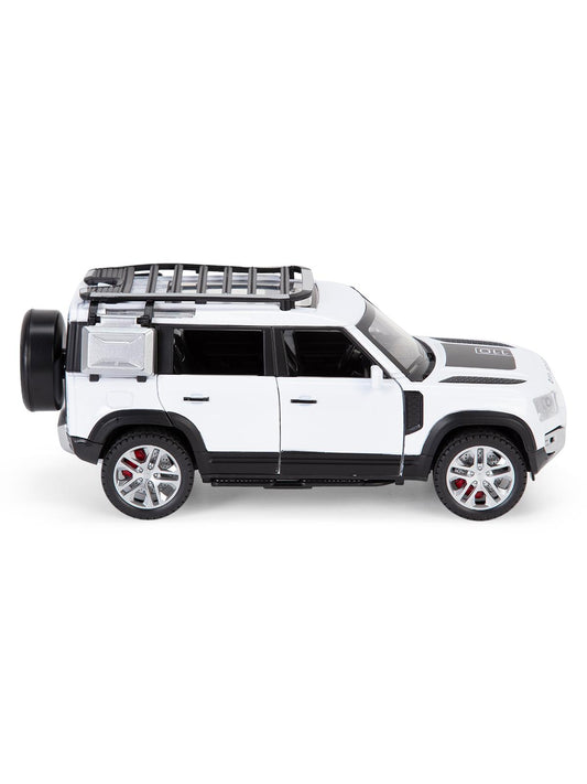 Vardem Kutulu 1:24 Çek Bırak Işıklı ve Sesli Off Road Def Jeep - Beyaz