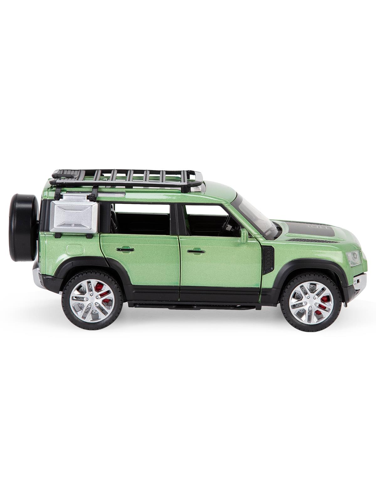 Vardem Kutulu 1:24 Çek Bırak Işıklı ve Sesli Off Road Def Jeep - Yeşil