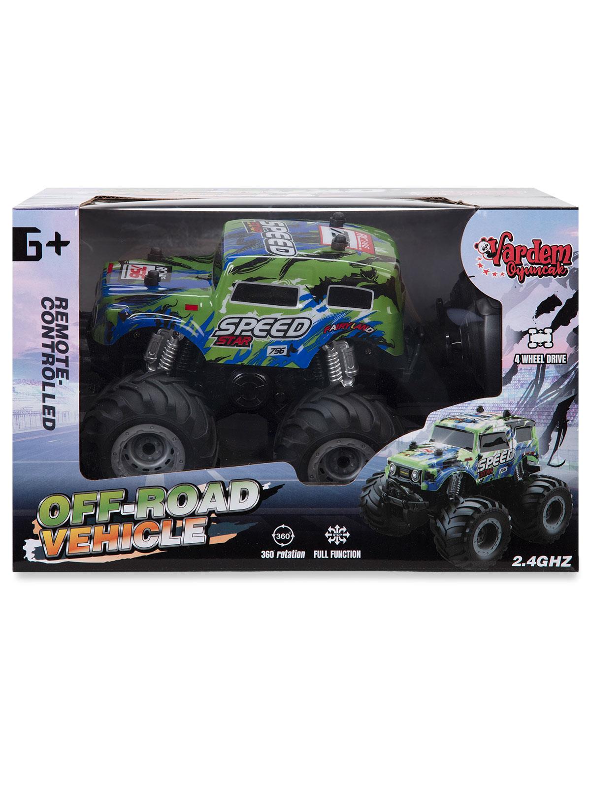 Vardem 1:18 Sarjlı Isıklı 2.4 Off Road Jeep - Yeşil