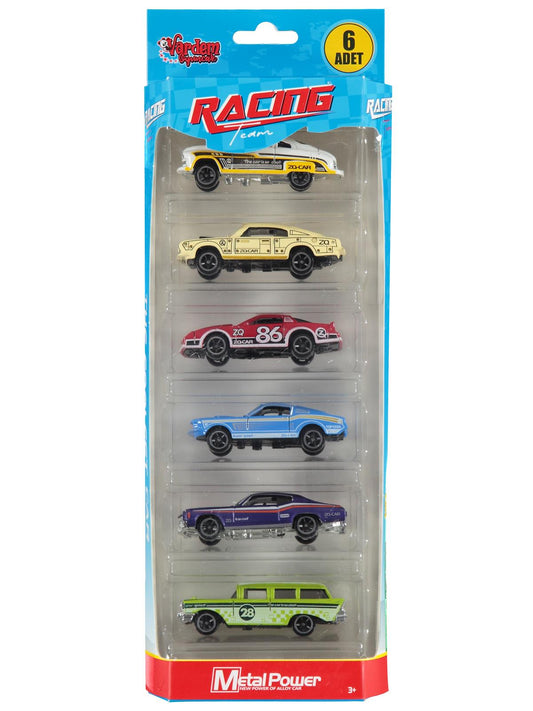 Vardem Kartela 1:64 Metal 6 Lı Araba - Mavi