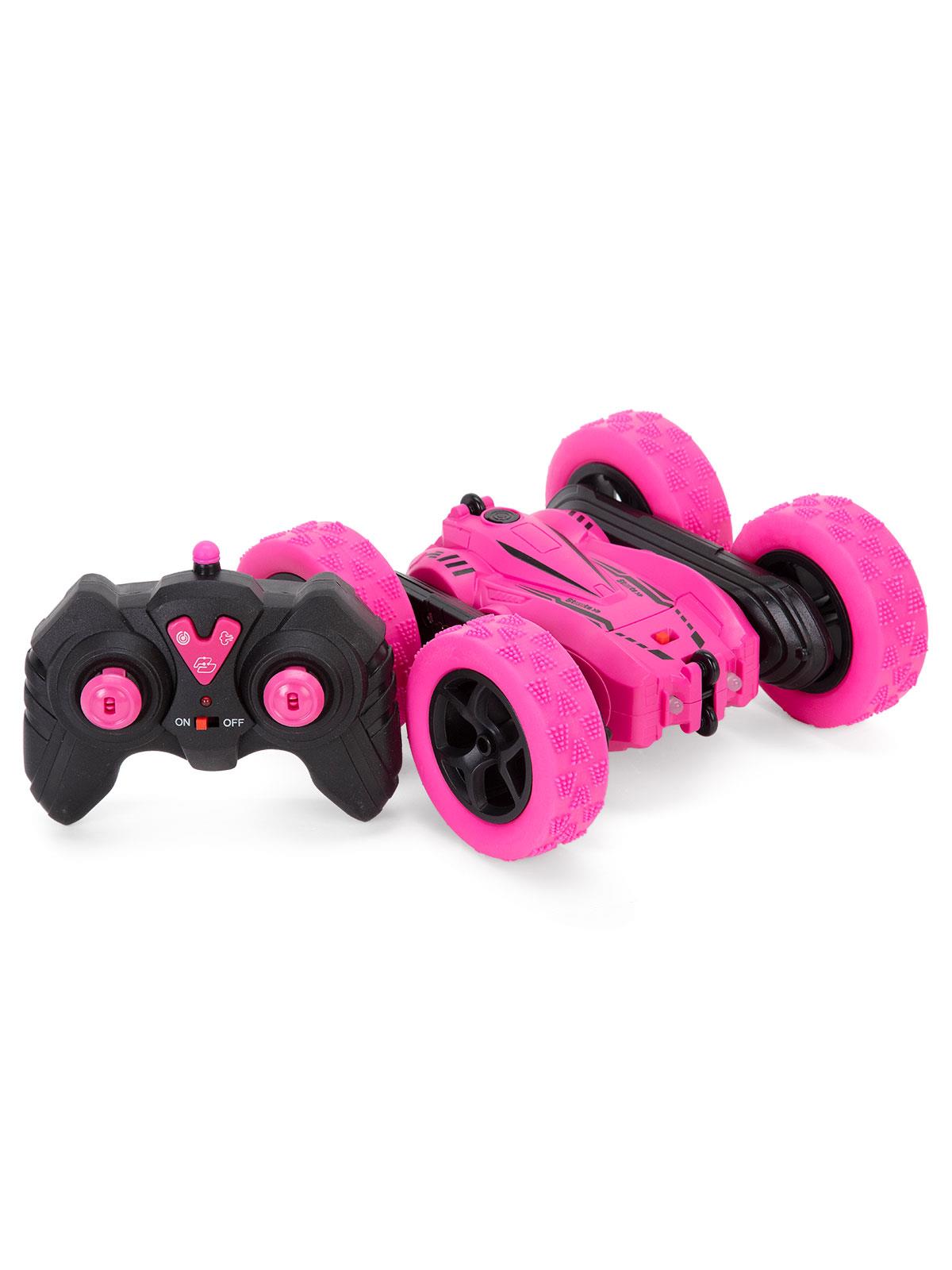 SH40201B 16 Cm Dört Tekerlekten Çekişli 360 Dönebilen 2.4 Ghz Kumandalı Araba - Pembe