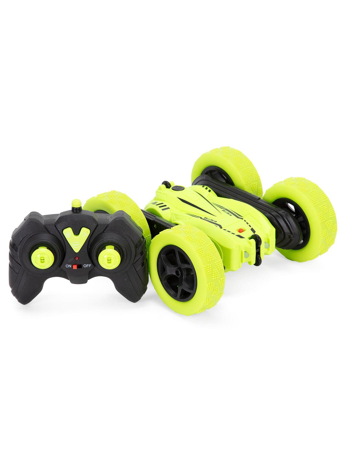 SH40201B 16 Cm Dört Tekerlekten Çekişli 360 Dönebilen 2.4 Ghz Kumandalı Araba - Yeşil