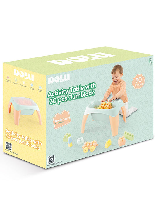 Dolu Oyuncak Aktivite Oyun Masası 30 Parça Mega Blok