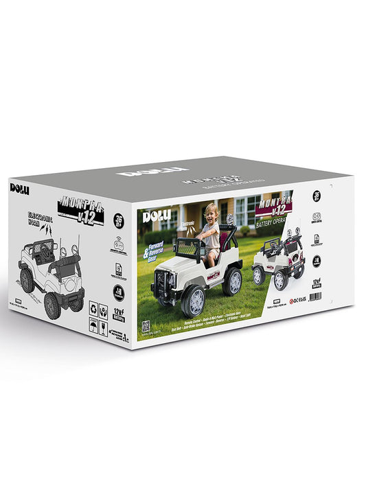 Dolu Oyuncak Montra 12 Volt Kumandalı - Beyaz
