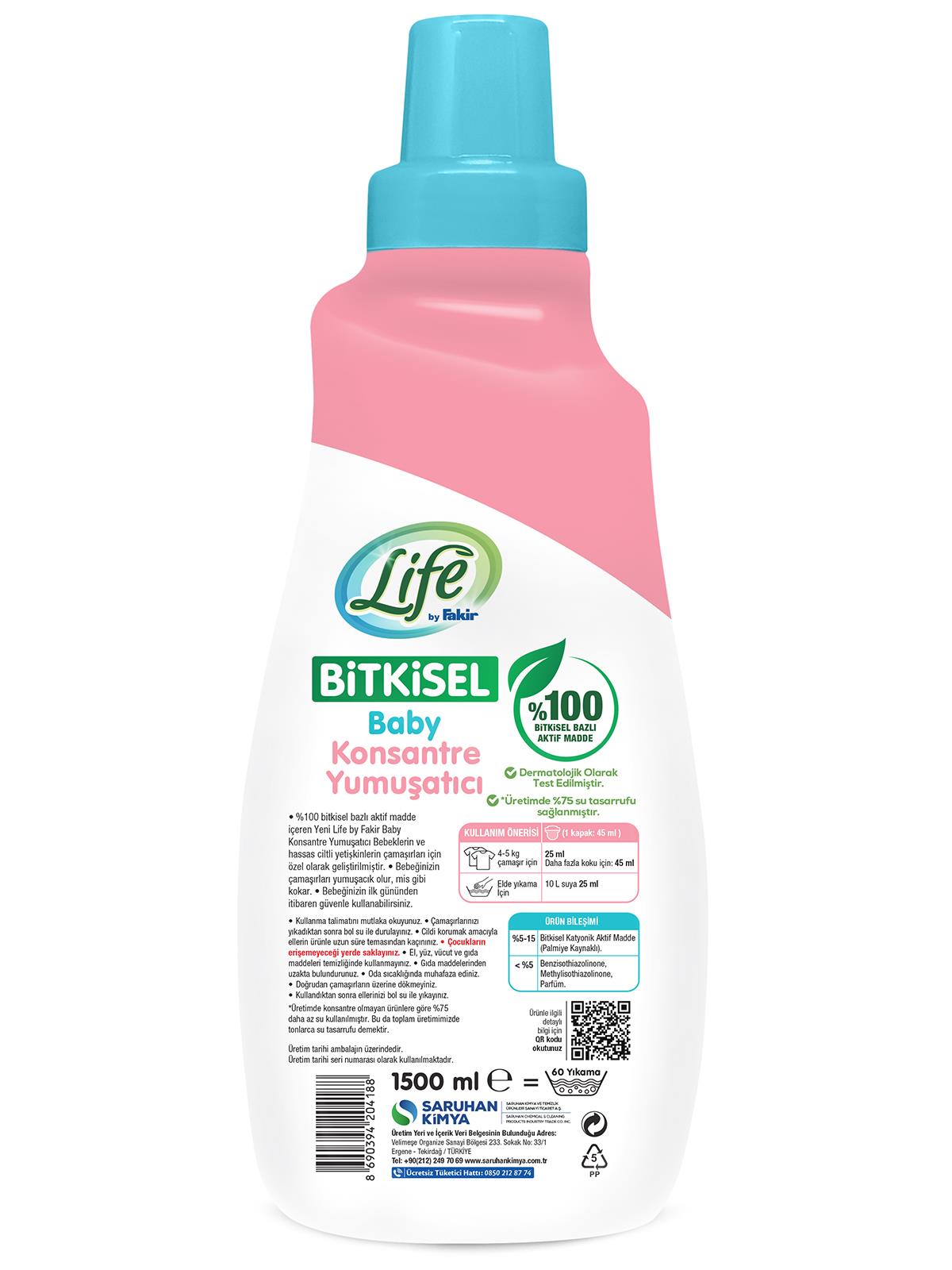 Fakir Bitkisel Baby Konsantre Yumuşatıcı 1500 ml