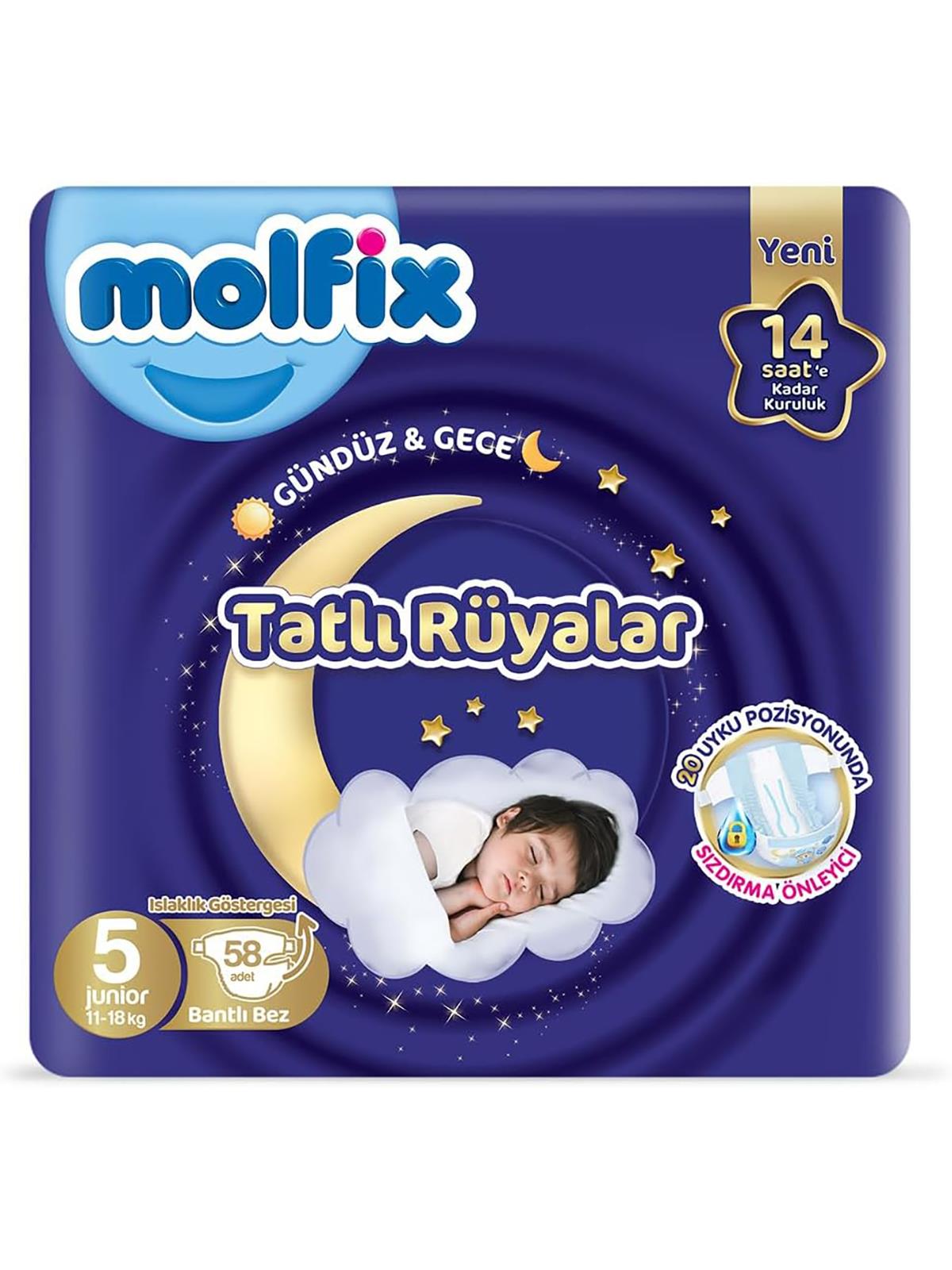 Molfix Sweet Dreams Ultra Fırsat Paket Junior 58'li
