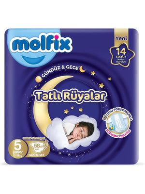 Molfix Sweet Dreams Ultra Fırsat Paket Junior 58'li