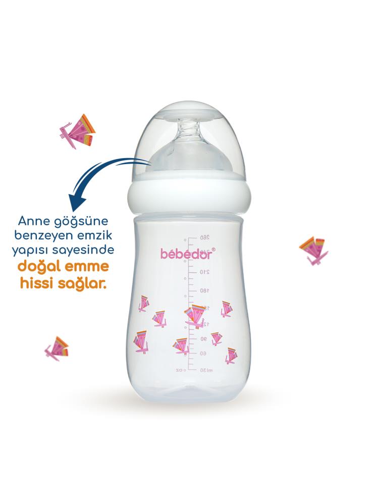 Bebedor Geniş Ağız PP Biberon 260 ml