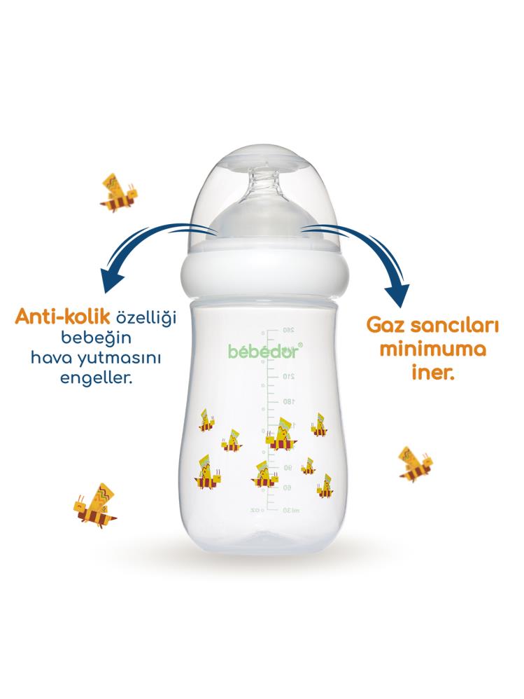 Bebedor Geniş Ağız PP Biberon 260 ml