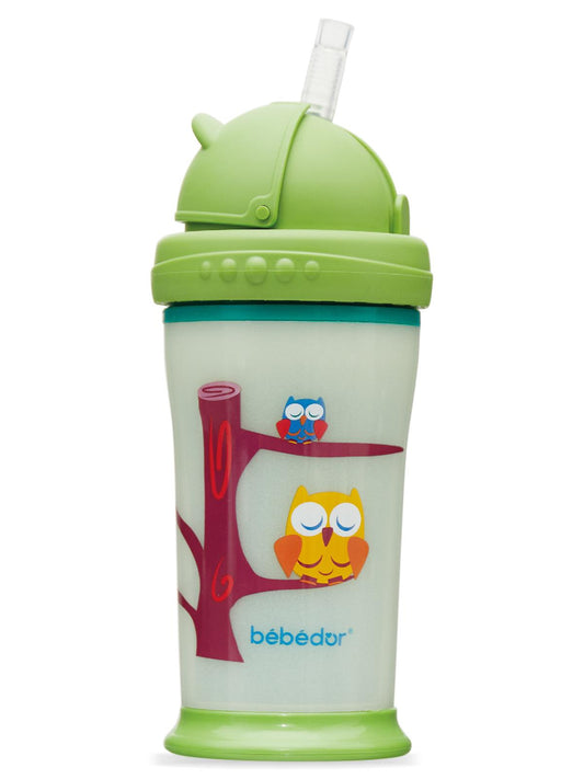 Bebedor Karanlıkta Parlayan Pipetli Alıştırma Bardağı 240 ml