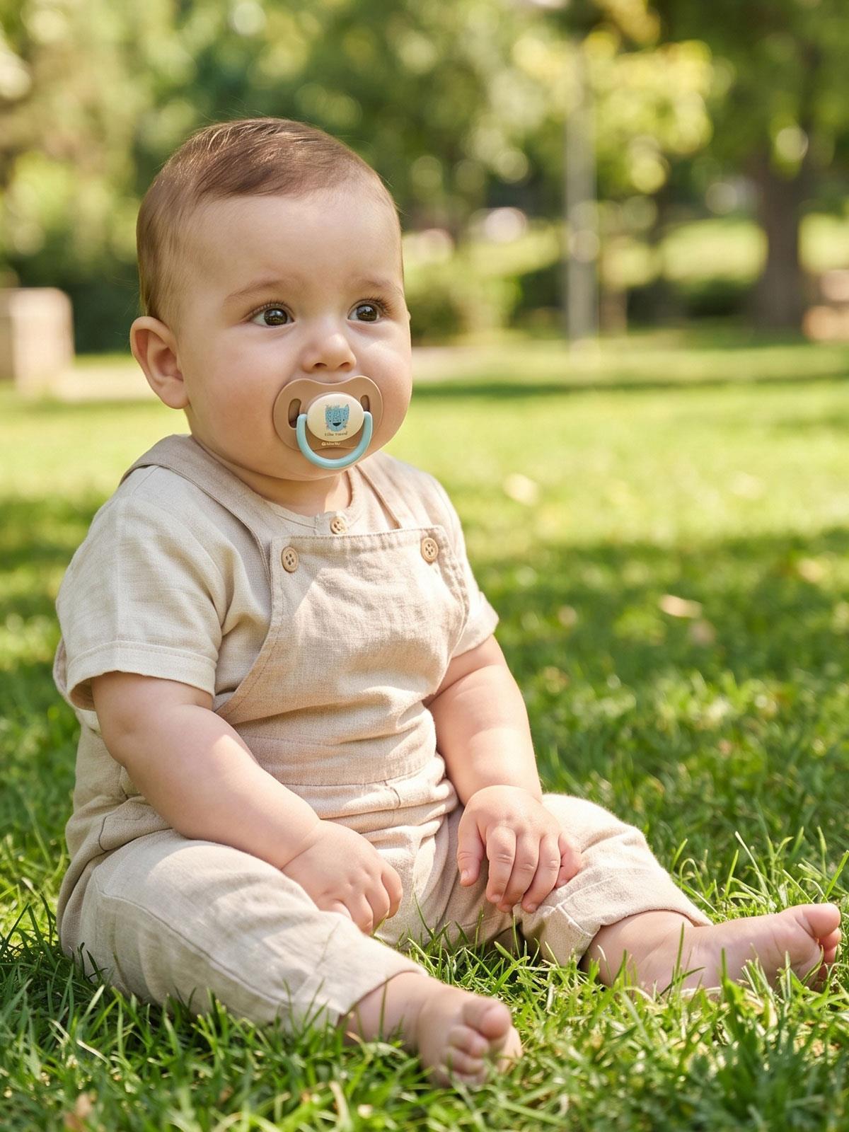 Wee Baby Duo Simetrik Uçlu Emzik 6-18 Ay No:2 - Mavi