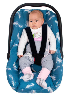 Sevi Bebe Bel Destekli Anakucağı Örtüsü - Mavi