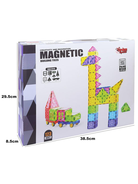 Vardem 123 Parça 7,5 Cm Manyetik Yapı Blokları
