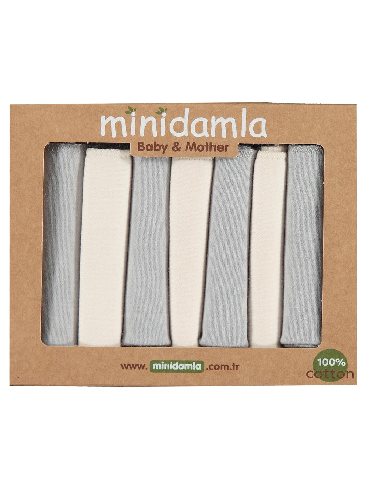 Minidamla 7li Ağız Mendili - Gri
