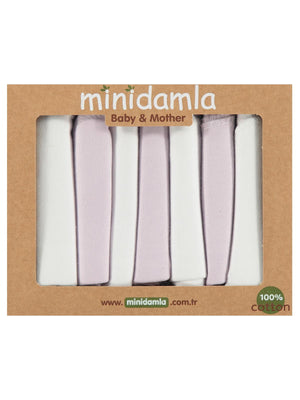 Minidamla 7li Ağız Mendili - Lila