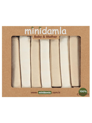 Minidamla 7li Ağız Mendili - Bej