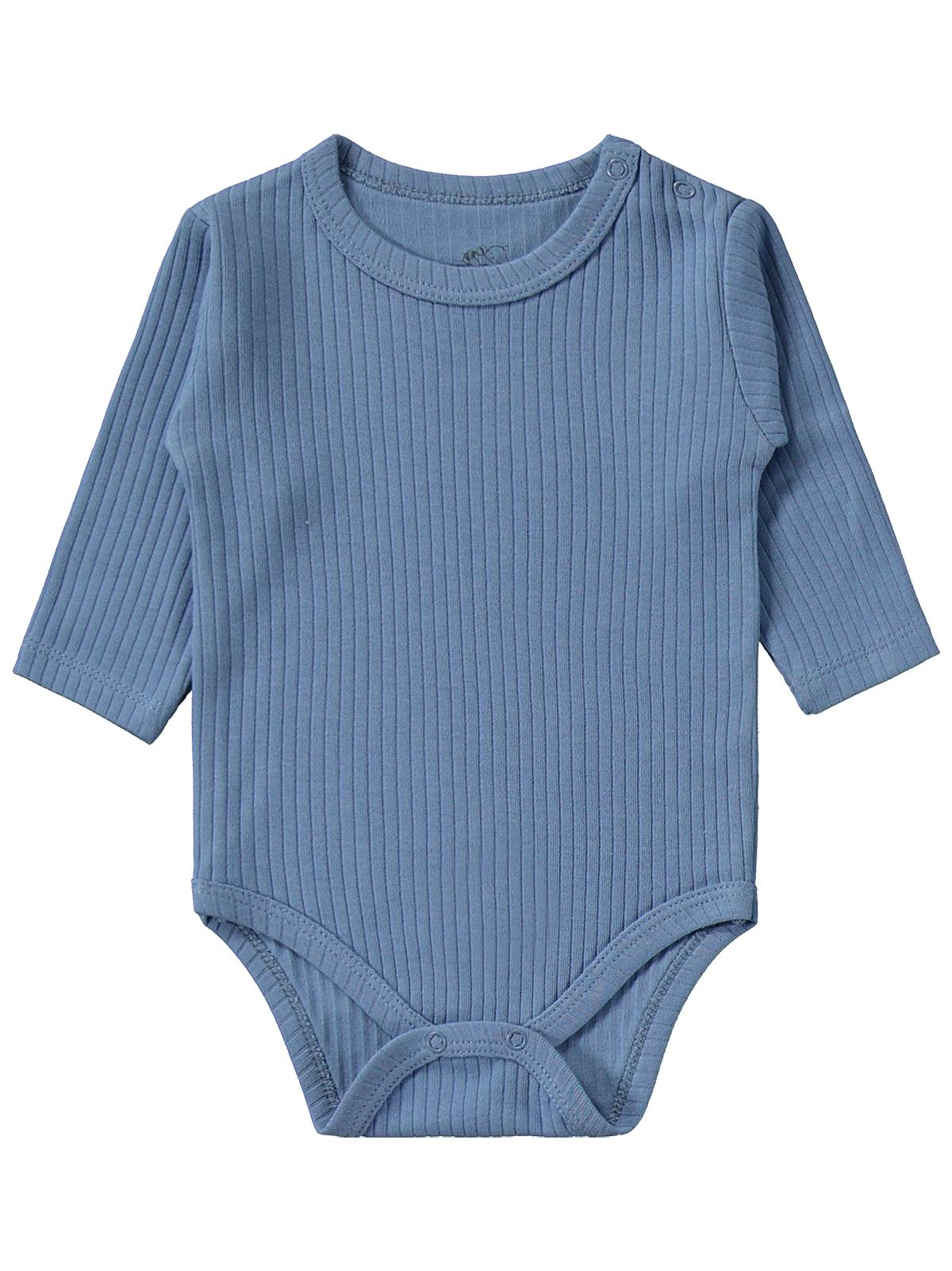 Minidamla Uzun Kol Basic 3'lü set 1-18 Ay Çıtçıtlı Badi - Sarı