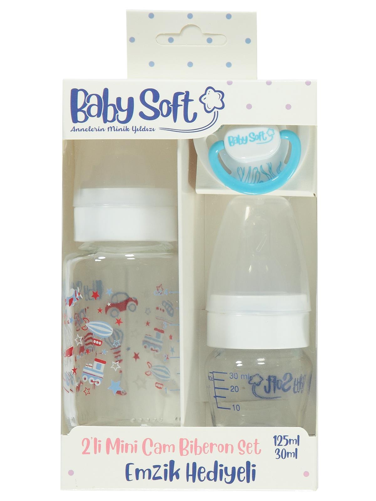 Baby Soft 2'li Mini Cam Biberon Set - Mavi