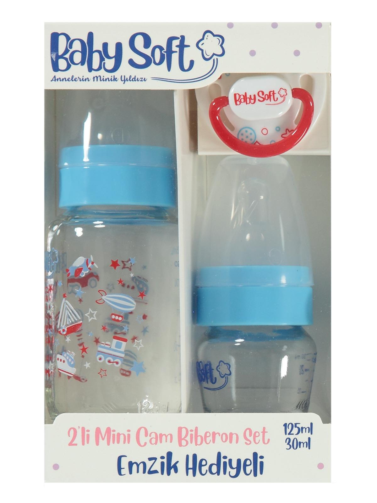 Baby Soft 2'li Mini Cam Biberon Set - Mavi