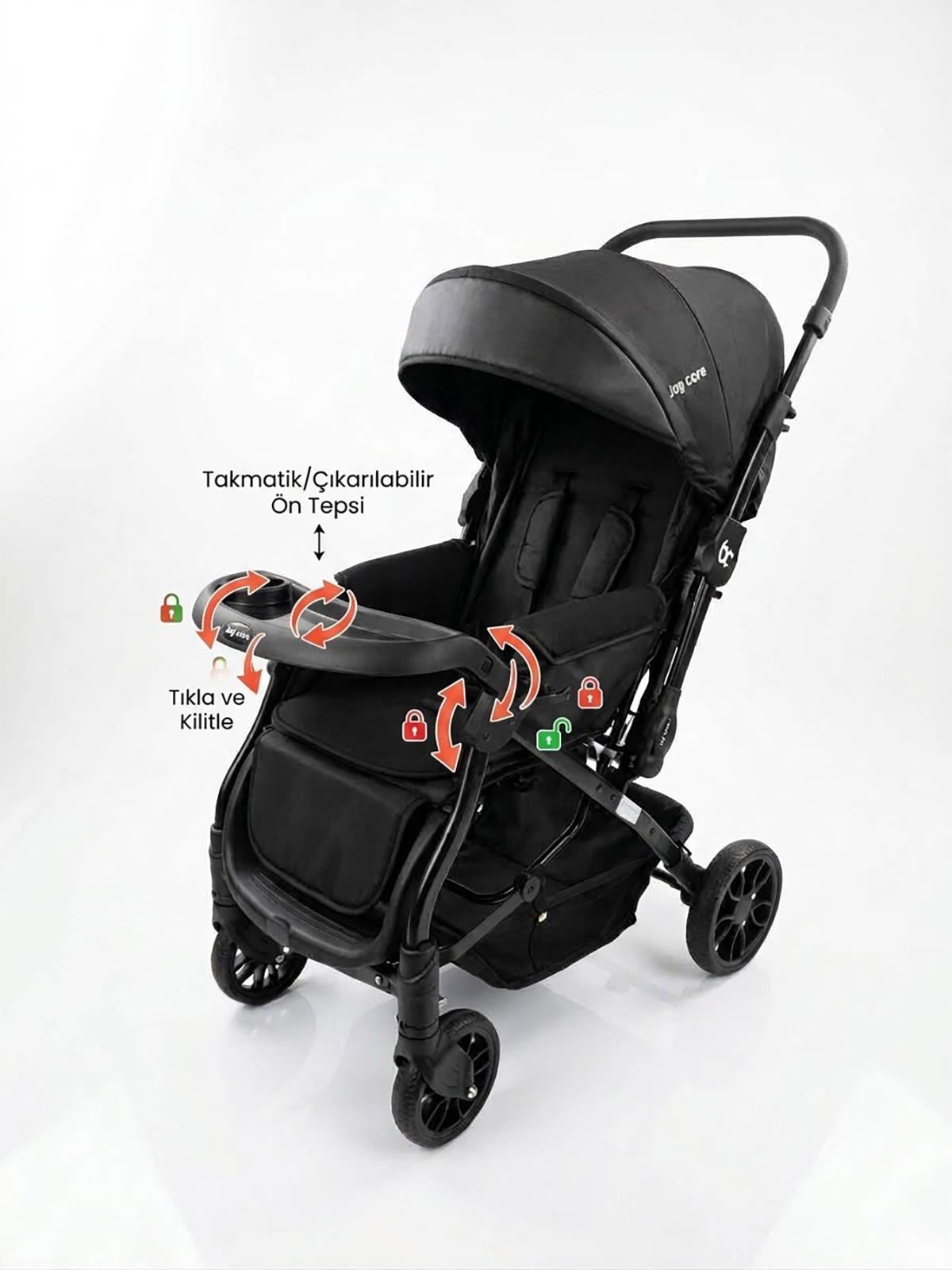 Babycare Capron Çift Yönlü Bebek Arabası - Siyah