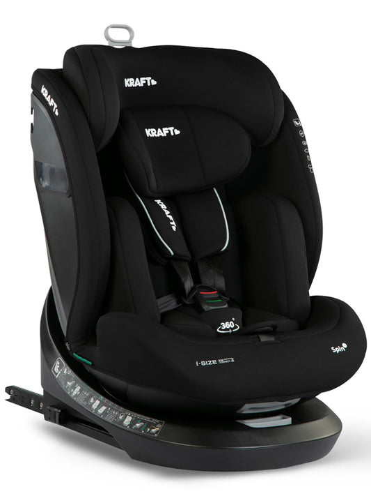Kraft Spin I-Size Oto Koltuğu 0-36 Kg - Siyah