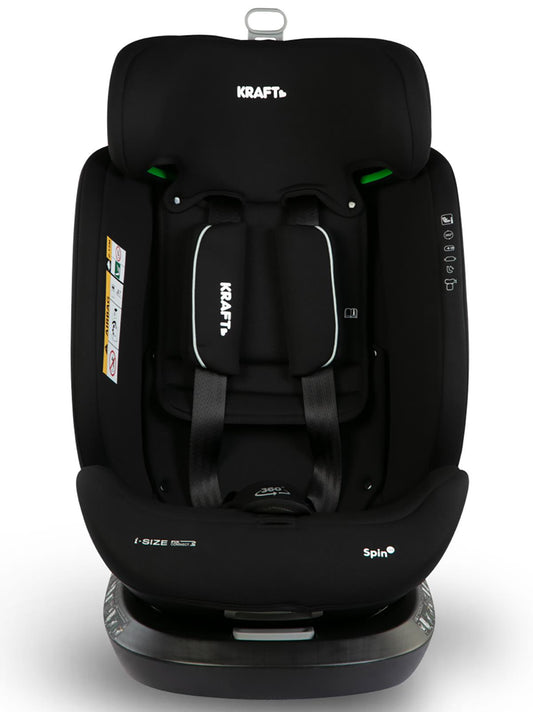 Kraft Spin I-Size Oto Koltuğu 0-36 Kg - Siyah