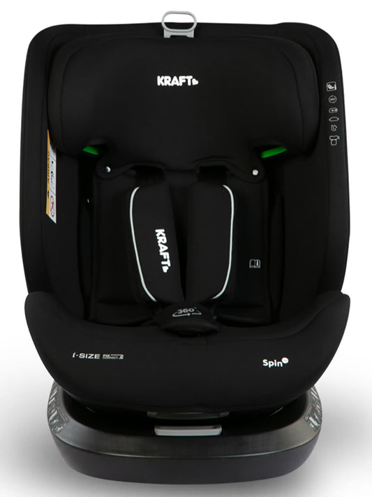 Kraft Spin I-Size Oto Koltuğu 0-36 Kg - Siyah