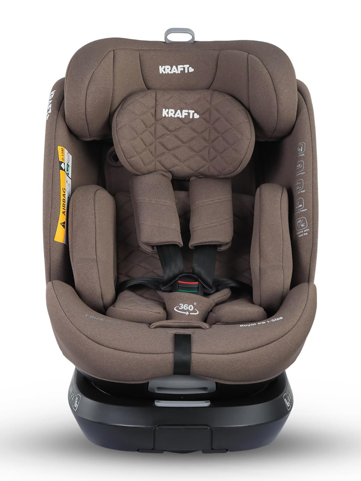 Kraft Royal Pr I-Size Oto Koltuğu 0-36 Kg (40-150 Cm) - Kahverengi