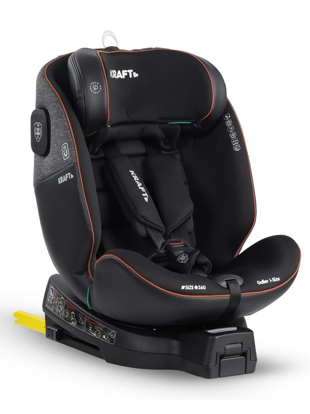 Kraft Galler I-Size Oto Koltuğu 0-36 Kg (40-150 Cm) - Gri
